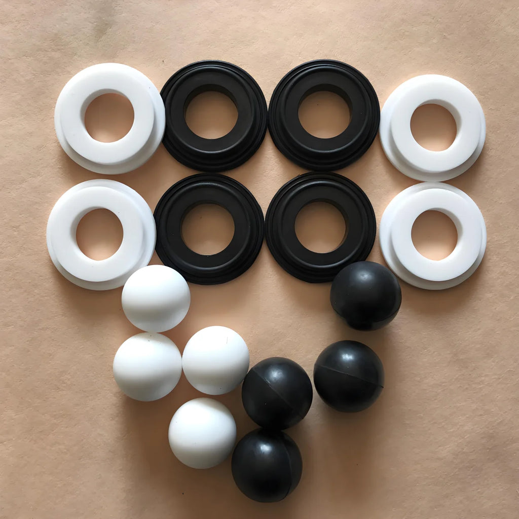 High-quality Diaphragm Pump Reciprocating Pump Parts, the Materials Include NBR, PTEE, FKM, and EPDM.